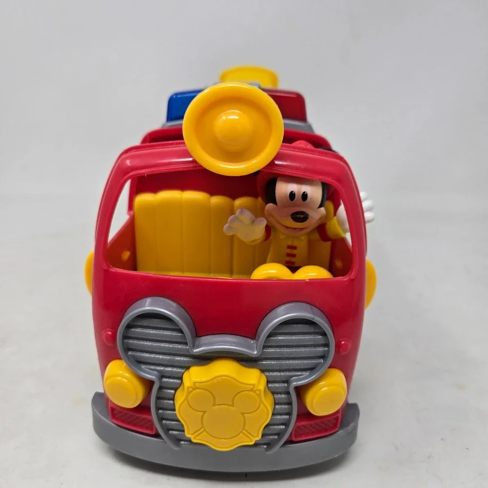 Disney Mickey Mouse Fire Engine Truck Toy with Mickey Figure Just Play 38550